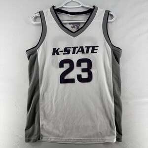 1428 M- Success Brands Kansas State Wildcats #23 White Basketball Jersey